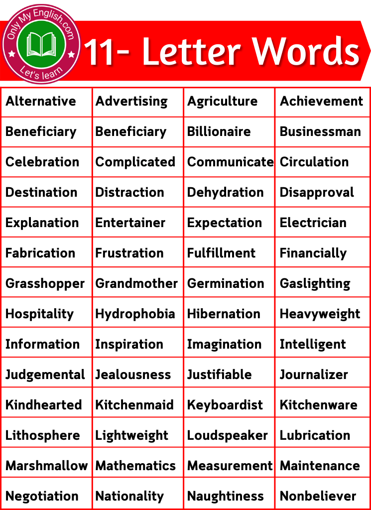 11 letter words