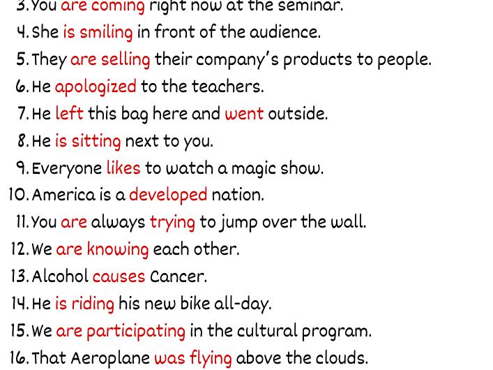 20 Examples of Verb in Sentences