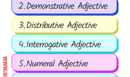types of adjective