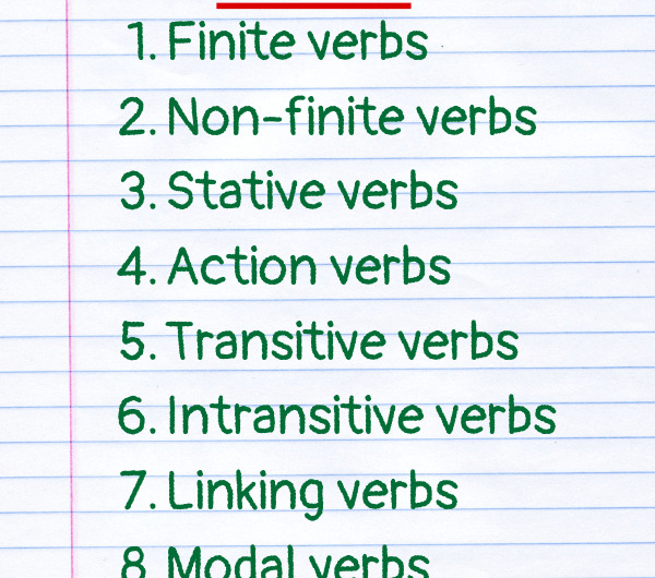 Types of Verb: Definition & Examples