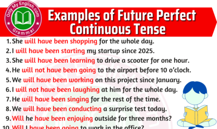 future perfect continuous tense examples