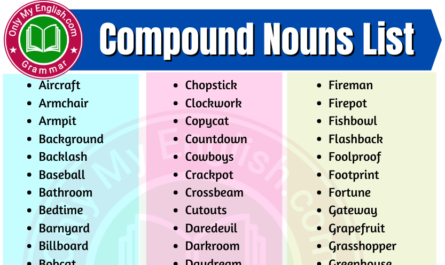 compound noun list