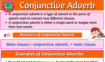 conjunctive adverb