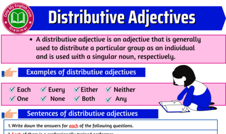 distributive adjectives