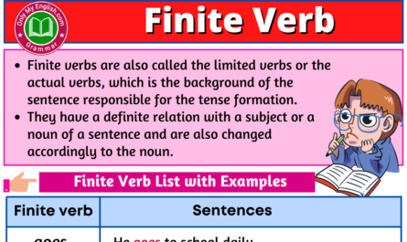 finite verb