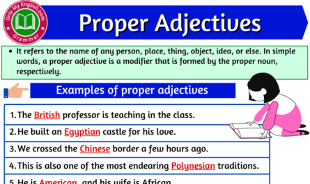 proper adjectives