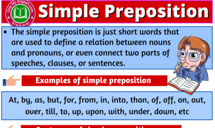 simple preposition