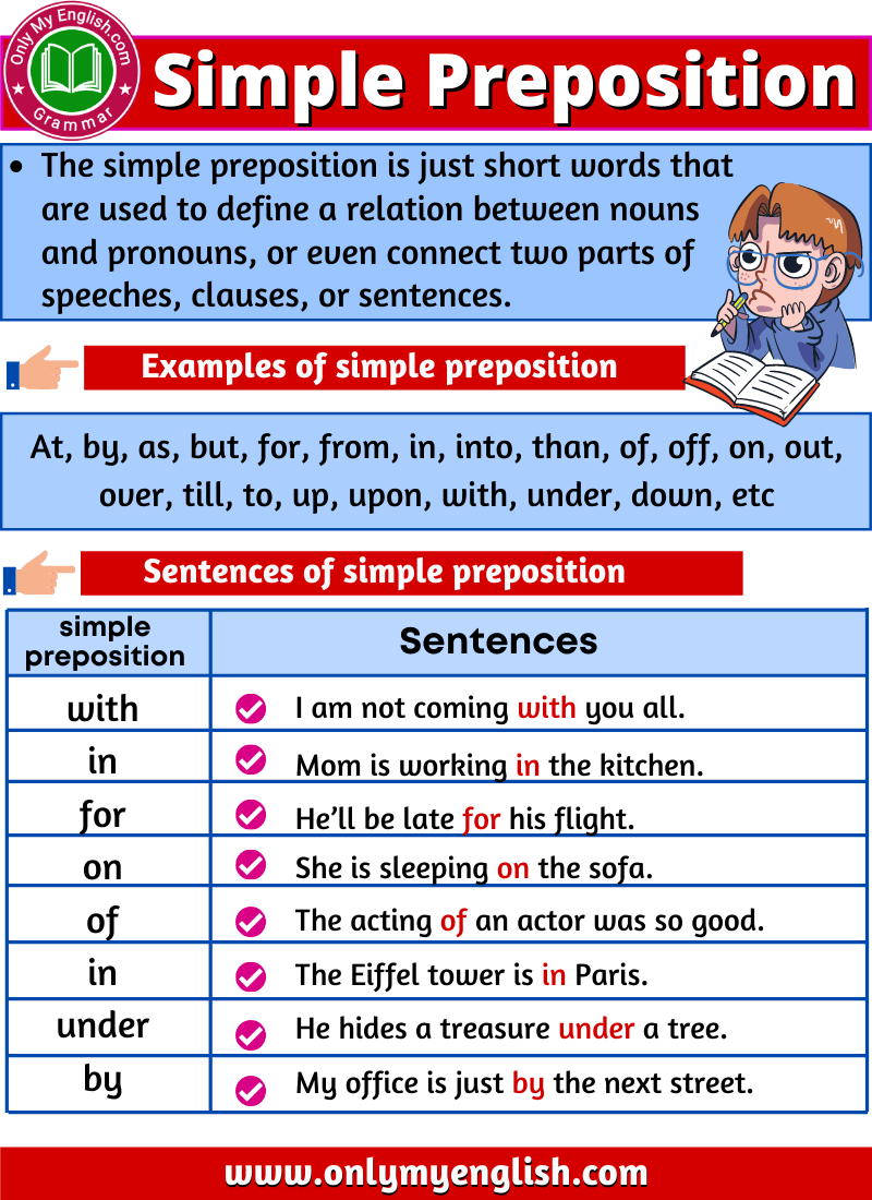 simple preposition