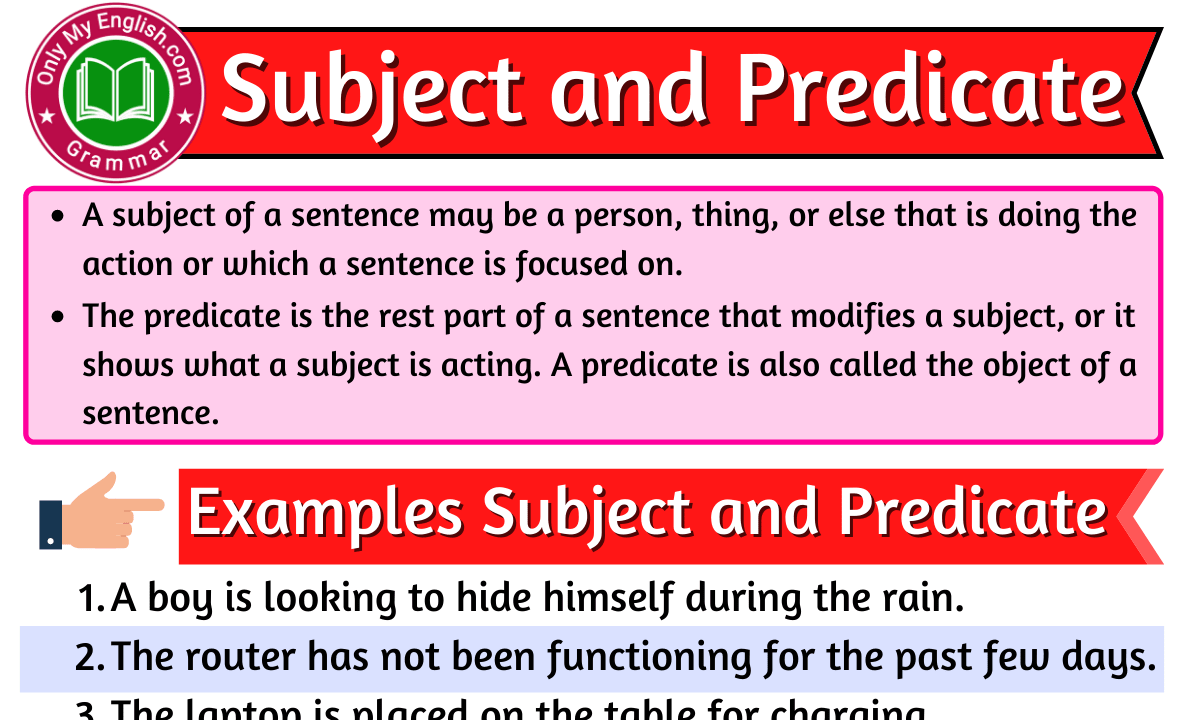 Subject And Predicate Sentence