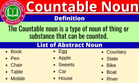 countable noun