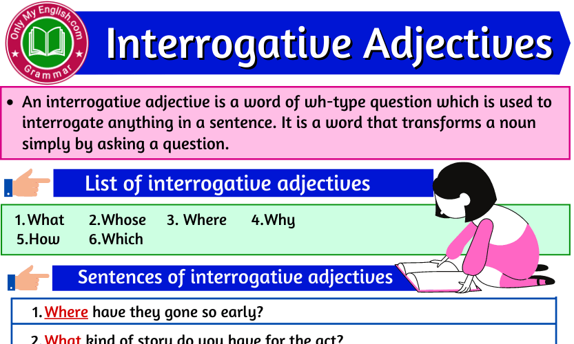 Interrogative Adjectives Definition Examples List