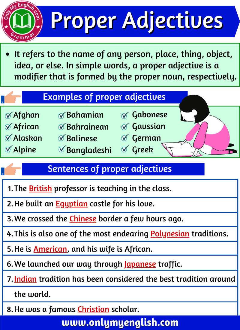 proper adjectives