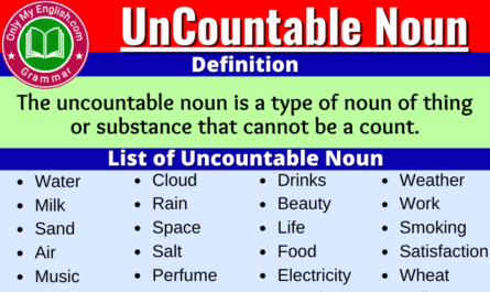 uncountable noun