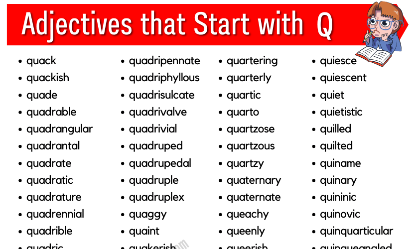 Adjectives that Start with Q