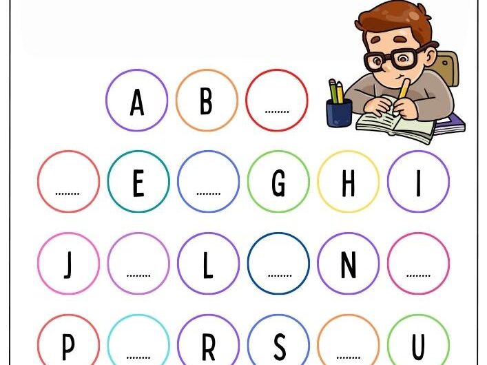 English Worksheet for Class 1