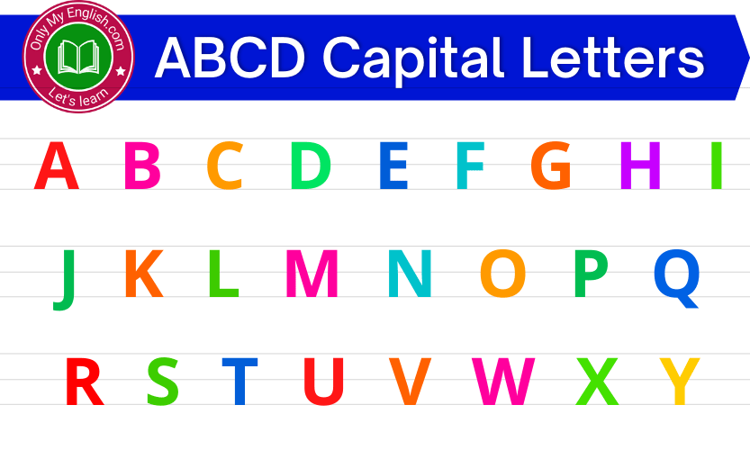 Abcd Capital Letter A To Z In English