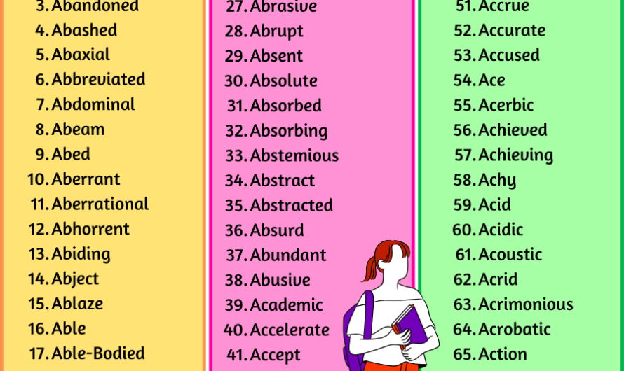 Adjectives That Start With A to Describe Person