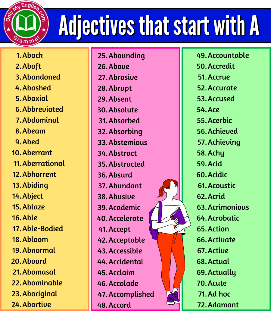 Adjectives That Start With A to Describe Person » Onlymyenglish.com