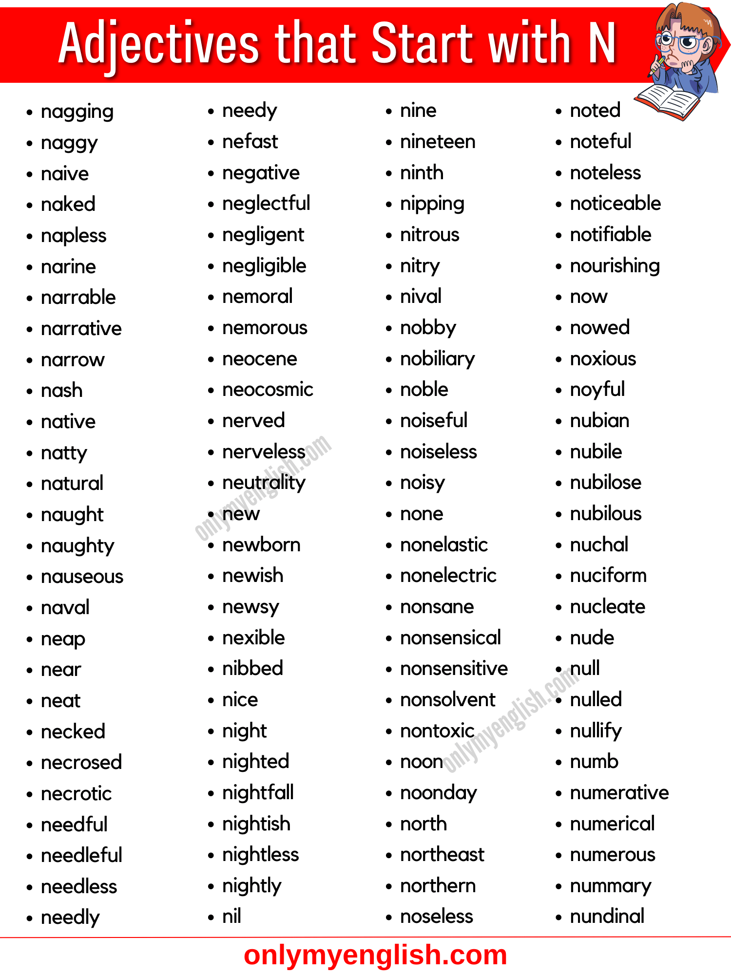 adjectives that start with n