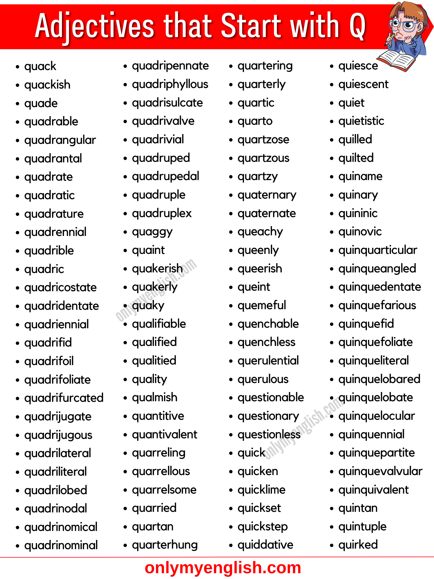 adjectives that start with q