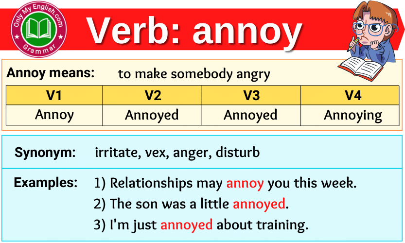 Annoy In A Sentence Verb