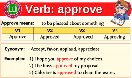 approve verb forms v1 v2 v3 past tense and past participle-min