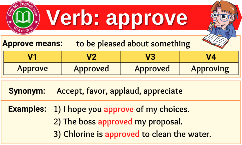 approve verb forms v1 v2 v3 past tense and past participle-min