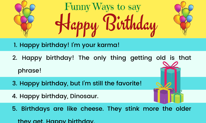 20 Funny Ways to Say 'Happy Birthday' » OnlyMyEnglish