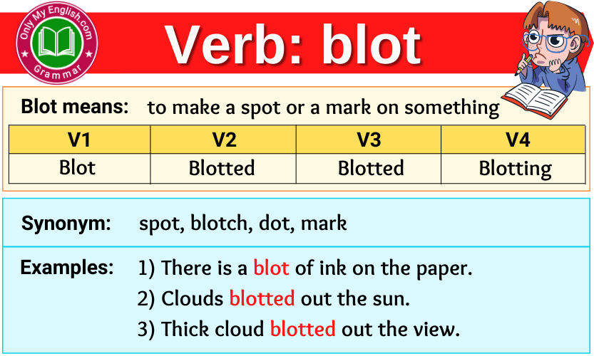 Blot Verb Forms – Past Tense, Past Participle & V1V2V3