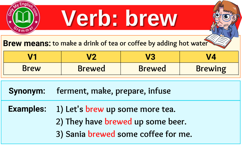 brew verb forms v1 v2 v3 past tense and past participle-min