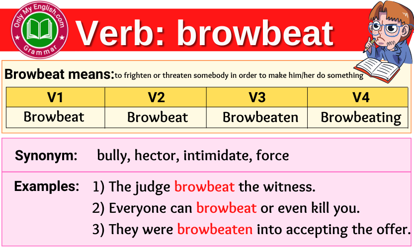 browbeat-verb-forms-past-tense-past-participle-v1v2v3