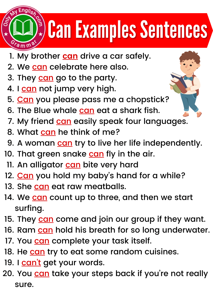 can sentences examples