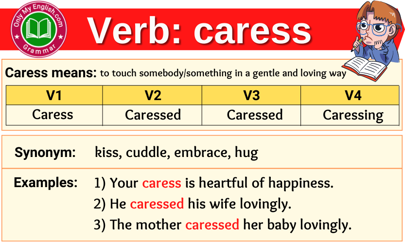 Caress Verb Forms Past Tense Past Participle V1V2V3