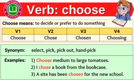choose verb forms v1 v2 v3 past tense and past participle