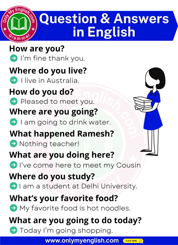 common question and answers in english