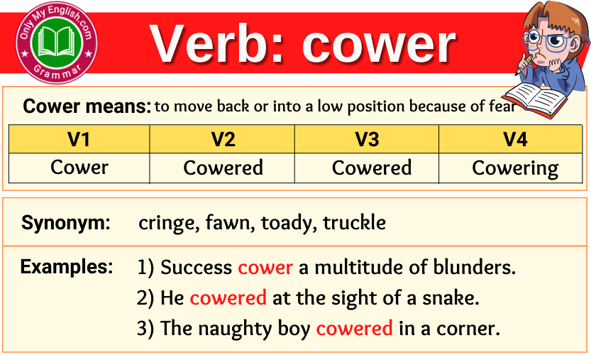 cower-verb-forms-past-tense-past-participle-v1v2v3