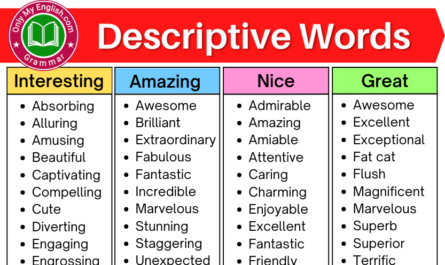 descriptive words