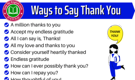 different ways to say thank you