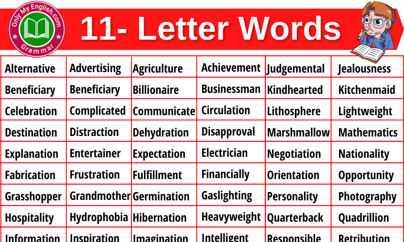 11 Letter Words | Eleven Letter Words » Onlymyenglish.com