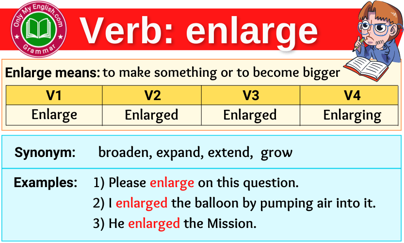 enlarge verb forms v1 v2 v3 past tense and past participle-min