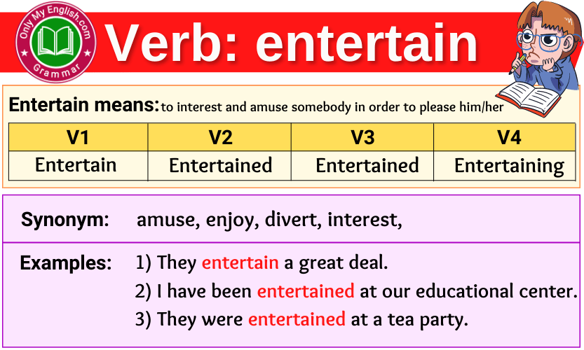 Verb 2 Of Entertain