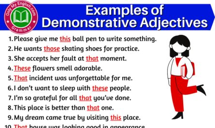 examples of demonstrative adjectives