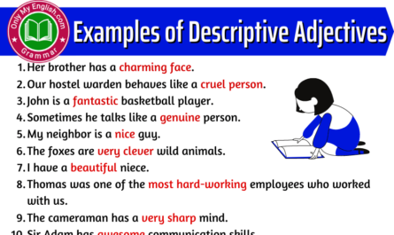 examples of descriptive adjective