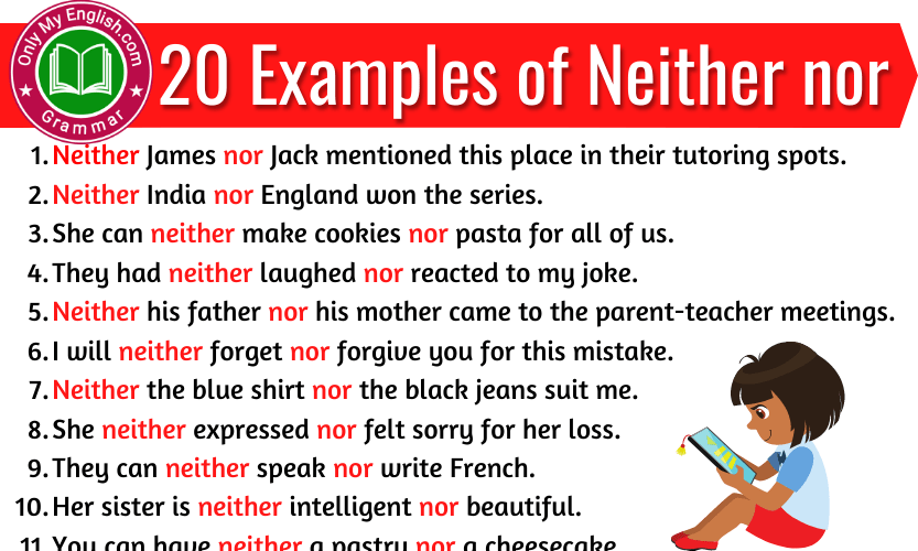 How To Use Neither Nor In A Sentence Examples