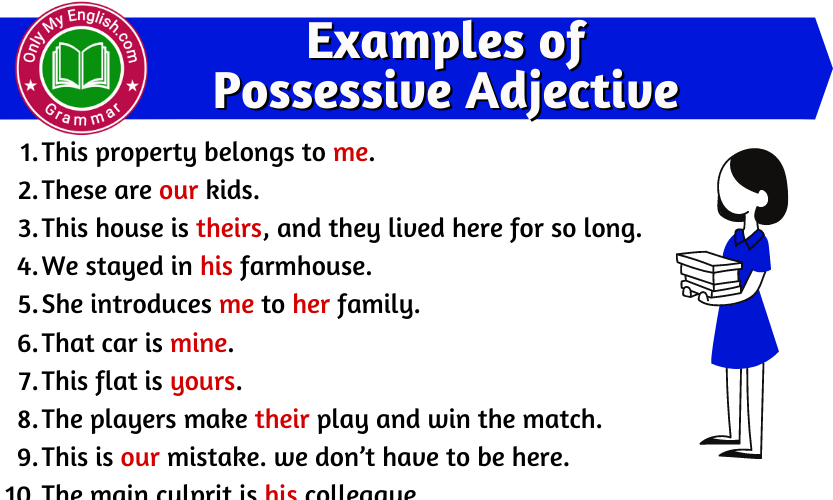 20-examples-of-possessive-adjective-onlymyenglish