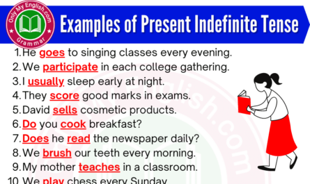 examples of present indefinite tense