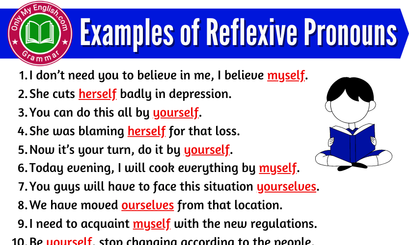 Sample Sentences Using Reflexive Pronoun