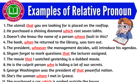 examples of relative pronoun in sentences