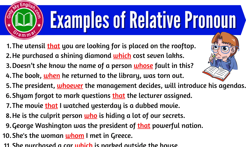 20 Examples of Relative Pronoun in Sentences