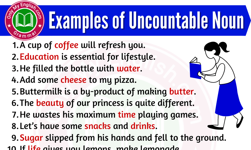 5 Sentences Of Uncountable Noun